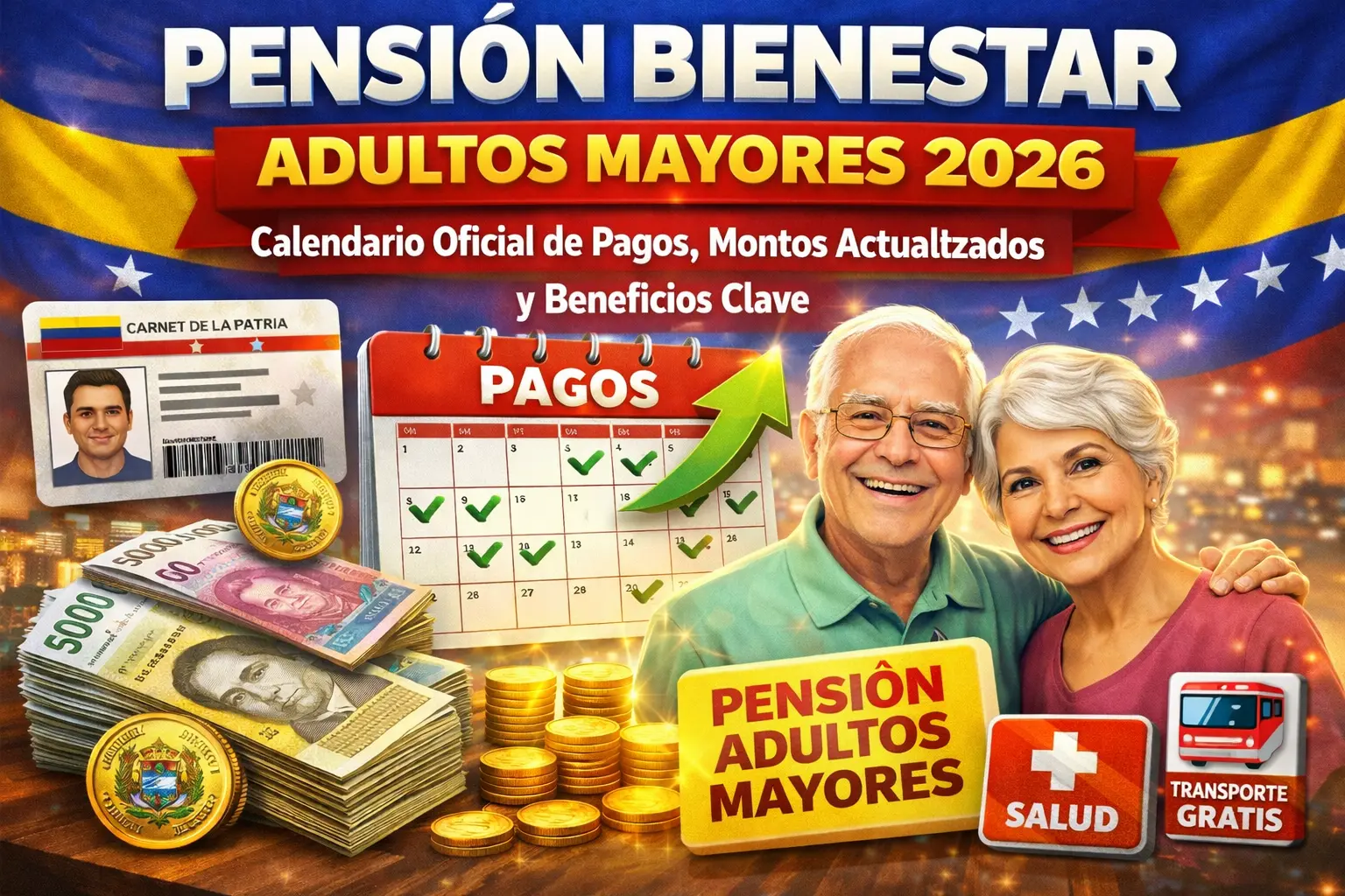 Pensión Bienestar Adultos Mayores 2026 Calendario Oficial de Pagos, Montos Actualizados y Beneficios Clave